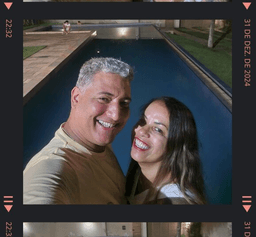 Imagem do casal Leandro e Elisa