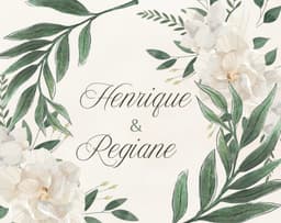 Imagem do casal Henrique e Regiane